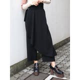 ブラック | ハイウエストカバーワイドパンツ | MURUA