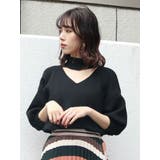 ブラック | チョーカーハーフニット | MURUA