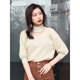 ベージュ | チョーカーハーフニット | MURUA