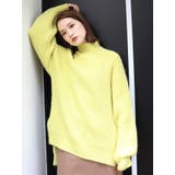 イエロー | ハイネックボリュームニット | MURUA