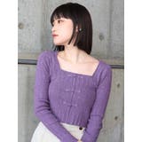 チャイナボタンリブニットトップス | MURUA | 詳細画像10