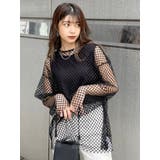 メッシュオーバートップス×タンクSET | MURUA | 詳細画像1