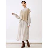 アイボリー | ニットベストセットワンピース | MURUA