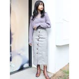 ムラレザーボタンペンシルスカート | MURUA | 詳細画像12