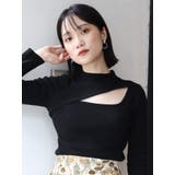 ブラック | 変形ネックニット | MURUA