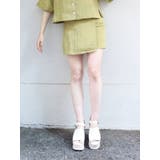 イエロー | ハイウエストラップミニスカート【セットアップ着用可】 | MURUA