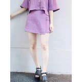 パープル | ハイウエストラップミニスカート【セットアップ着用可】 | MURUA