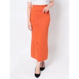 オレンジ | タイトスリットニットスカート | MURUA