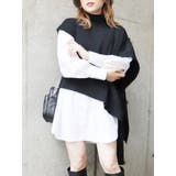 ブラック | ベストレイヤードシャツワンピース | MURUA