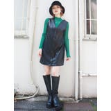 フェイクレザーボタンジャンパースカート | MURUA | 詳細画像13