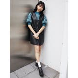 フェイクレザーボタンジャンパースカート | MURUA | 詳細画像19