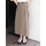 カーキ | ウエストカットスカート | MURUA