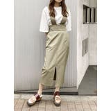 カーキ | ショルダーベルトジャンパースカート | MURUA