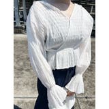 ホワイト | カシュクールタックブラウス | MURUA