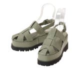 カーキ | クロスストラップサンダル | MURUA