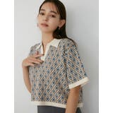 モノグラムハーフスリーブニットポロ | MURUA | 詳細画像2 