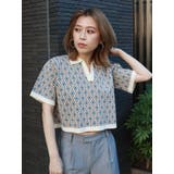 モノグラムハーフスリーブニットポロ | MURUA | 詳細画像34 