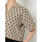 モノグラムハーフスリーブニットポロ | MURUA | 詳細画像46 