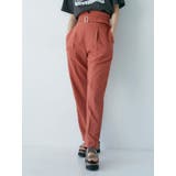 オレンジ | ハイウエストテーパードパンツ | MURUA