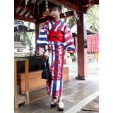 MURUA浴衣SET【太縞に椿】 | MURUA | 詳細画像1