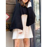 ブラック | レイヤードニットシャツワンピース | MURUA