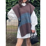 ミックス | レイヤードニットシャツワンピース | MURUA