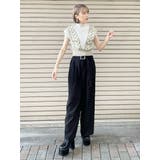 ハイウエストタックワイドパンツ | MURUA | 詳細画像3 