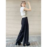 ハイウエストタックワイドパンツ | MURUA | 詳細画像4 