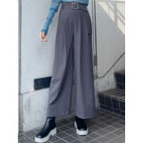 グレー | ハイウエストタックワイドパンツ | MURUA