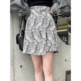 ブラック | ラップジャガードスカート | MURUA