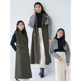 3wayツイードレイヤードトレンチコート【WEB限定コート】[品番