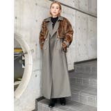 フェイクファーベルテットロングコート | MURUA | 詳細画像2