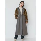 フェイクファーベルテットロングコート | MURUA | 詳細画像4