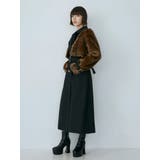 フェイクファーベルテットロングコート | MURUA | 詳細画像7