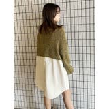 MIXニットドッキング2WAYワンピース | MURUA | 詳細画像21 