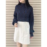 ネイビー | MIXニットドッキング2WAYワンピース | MURUA