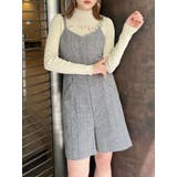 グレー | リングストラップキャミロンパース | MURUA