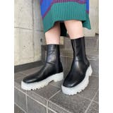 ブラック | ガムソールサイドゴアブーツ | MURUA