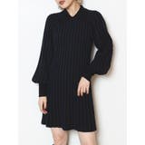 ブラック | ワイドリブフレアミニワンピース | MURUA
