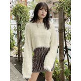 グラデーションガーターニットミニスカート | MURUA | 詳細画像4 