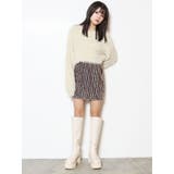 グラデーションガーターニットミニスカート | MURUA | 詳細画像9 