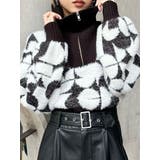 フロントZIPフェザーニット | MURUA | 詳細画像1