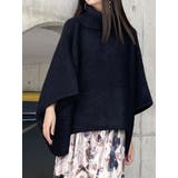 ブラック | ハイネックオーバーシルエットニット【WEB限定】 | MURUA