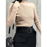 スリットスリーブワンショルニット | MURUA | 詳細画像41 