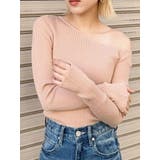 ベージュ | スリットスリーブワンショルニット | MURUA