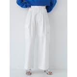 ホワイト | サイドカットカーゴパンツ | MURUA