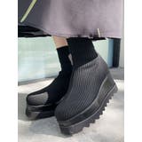 ブラック | リブソックスブーツ | MURUA