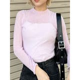 ピンク | ランダムパターンシアーニット | MURUA