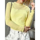 イエロー | ランダムパターンシアーニット | MURUA