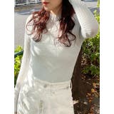 アイスブルー | ランダムパターンシアーニット | MURUA